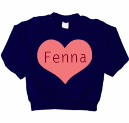 SWEATER | HEART NAME DESIGN