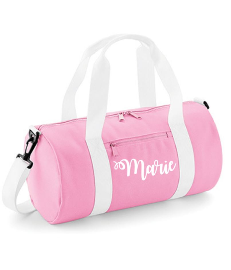 wat betreft Uitstralen Makkelijk in de omgang sporttas met naam | roze - illi-design